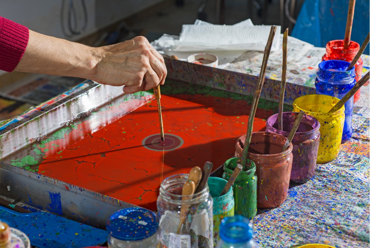 Marbling – Ebru Workshop in Istanbul