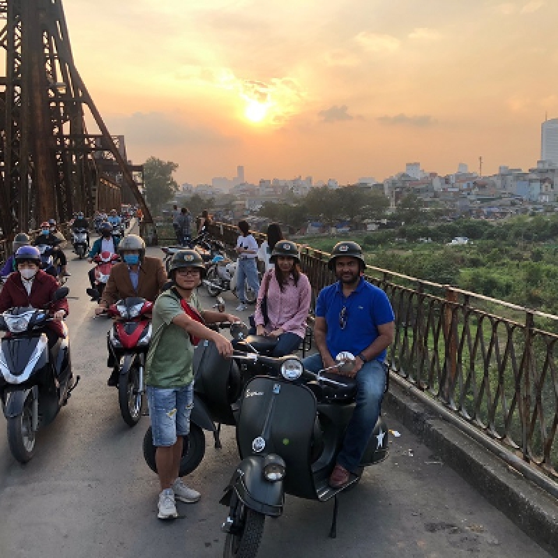 Explore Hanoi at Sunset Vintage Vespa Cultural and Historical Tour