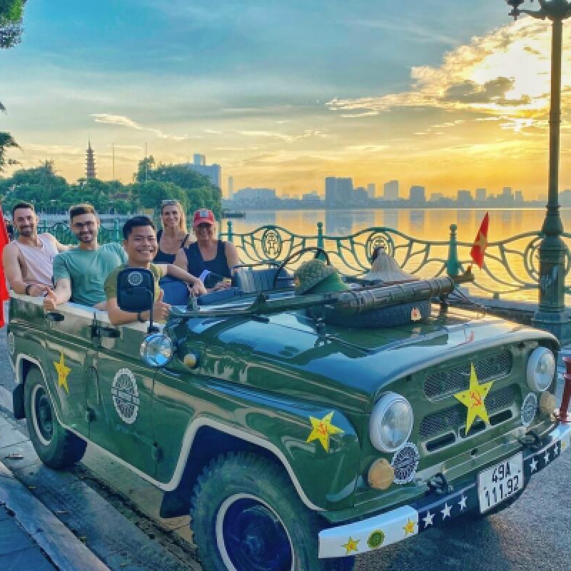 Vintage Jeep Discovery Hanoi Landmarks Secret Corners Morning Tour