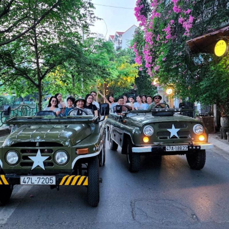 Vintage Jeep Discovery Hanoi Landmarks Secret Corners Afternoon Tour