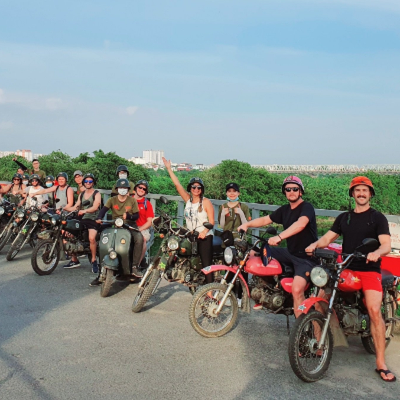 Hanoi Essential Sights Secrets Vintage Motorcycle Discovery Morning Tour