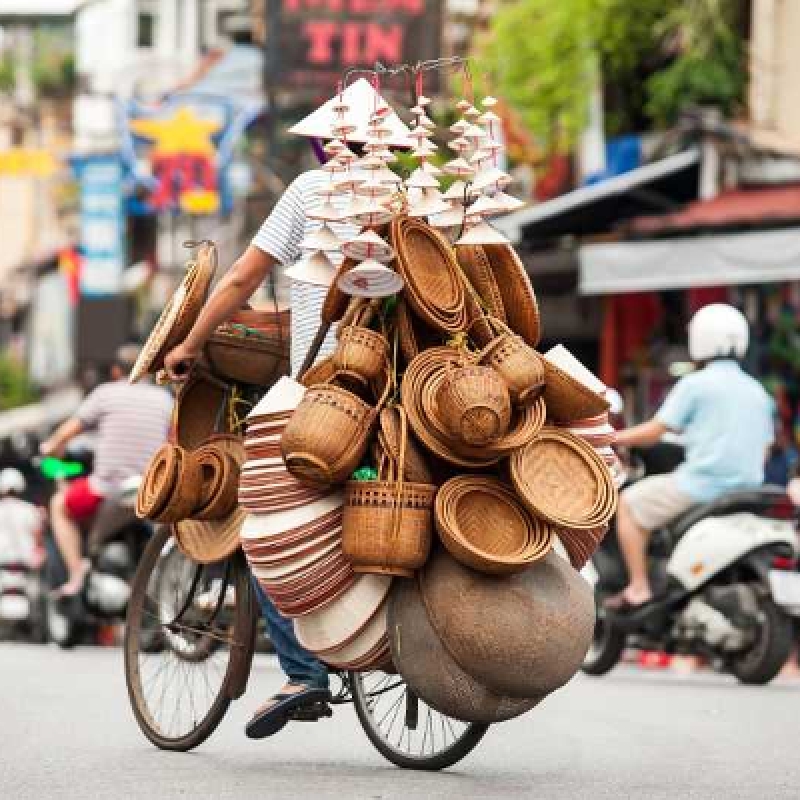 Hanoi Countryside and Bat Trang Ceramic Village Motorbike Morning Tour