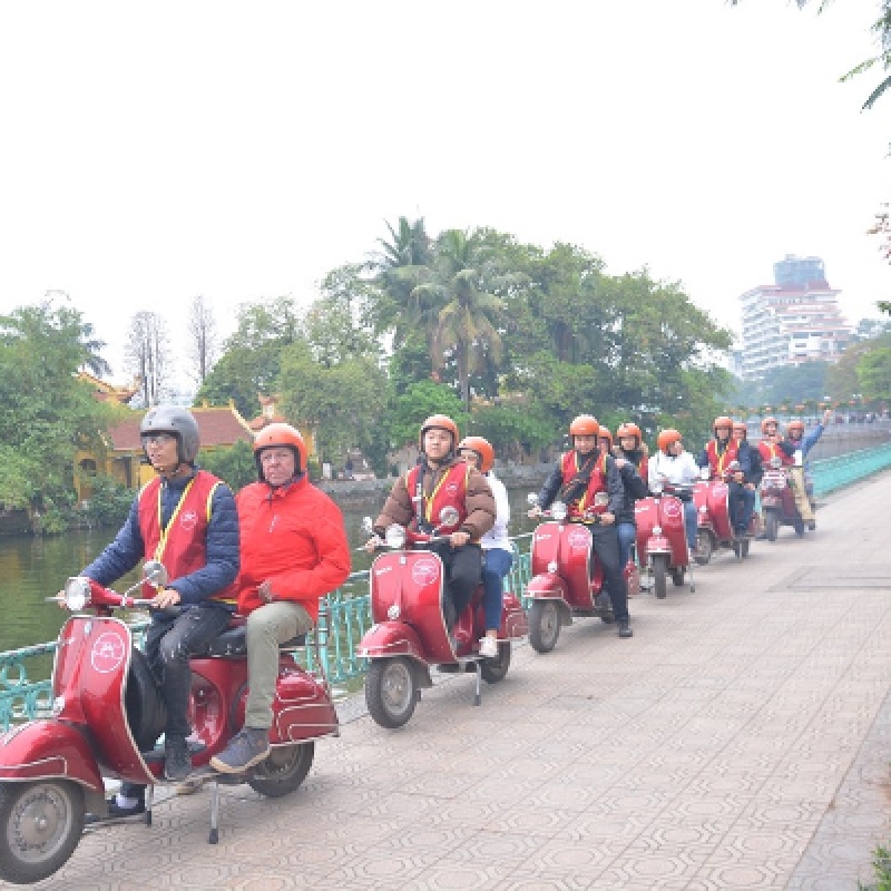 Hanoi Vespa Tour Culture Sights and Culinary Delights Exploration (Morming Tour)