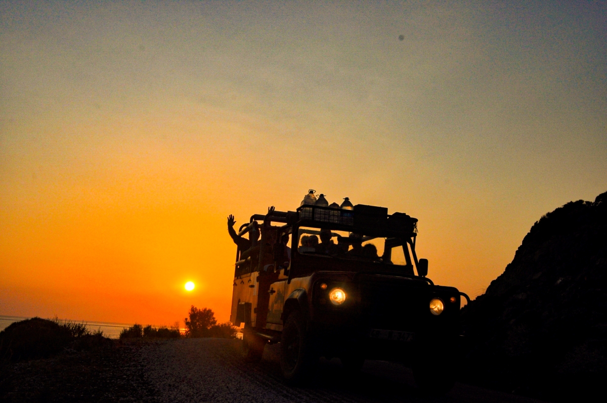 Sunset and Beach Party, Swim with Barbeque Dinner (4x4 Jeep) from Marmaris