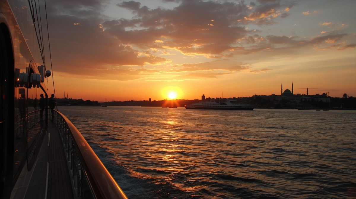 Istanbul: Bosphorus & Golden Horn Sunset Yacht Cruise with Expert Guide