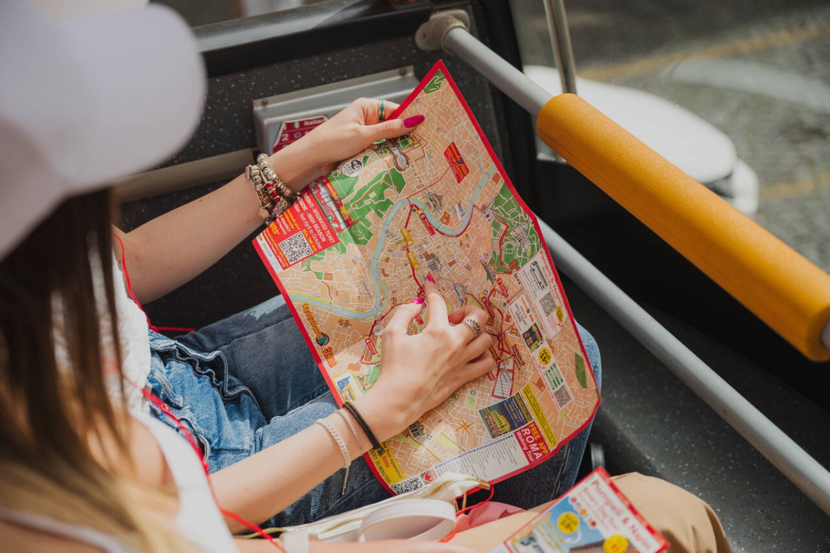 City Sightseeing Rome tour + transfer from Civitavecchia by bus