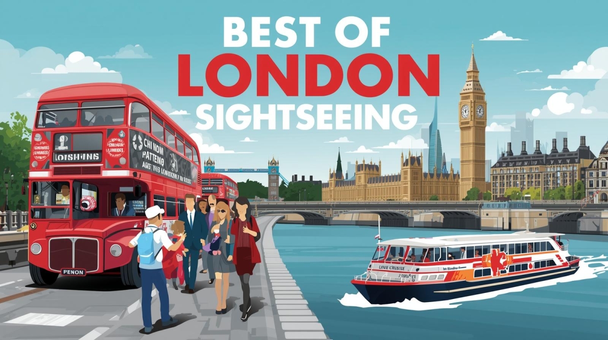 Best Of London Sightseeing: Hop-on Hop-off Bus, Walking Tour & River Cruise