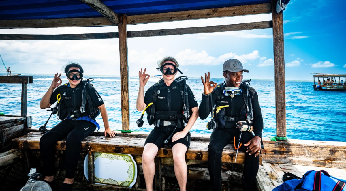 Zanzibar: 1 Day Diving Safari with 2 Stunning Scuba Dives - With transfer