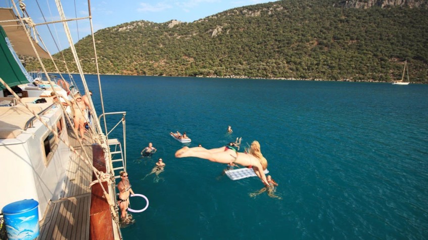 7 Days Sail Gulet Cabin Cruise Turkey 18 to 39 Young Adults