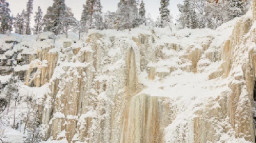 Discovering Korouoma's Frozen Waterfalls