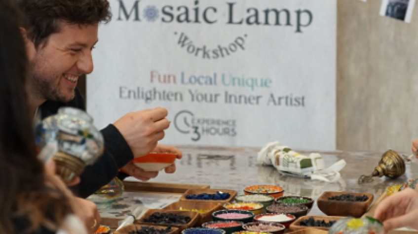 3 Hour Turkish Mosaic Lamp Workshop